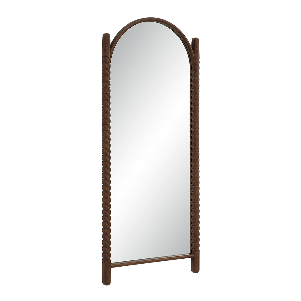 Ignatius wall mirror by Renwil, wood, walnut finish