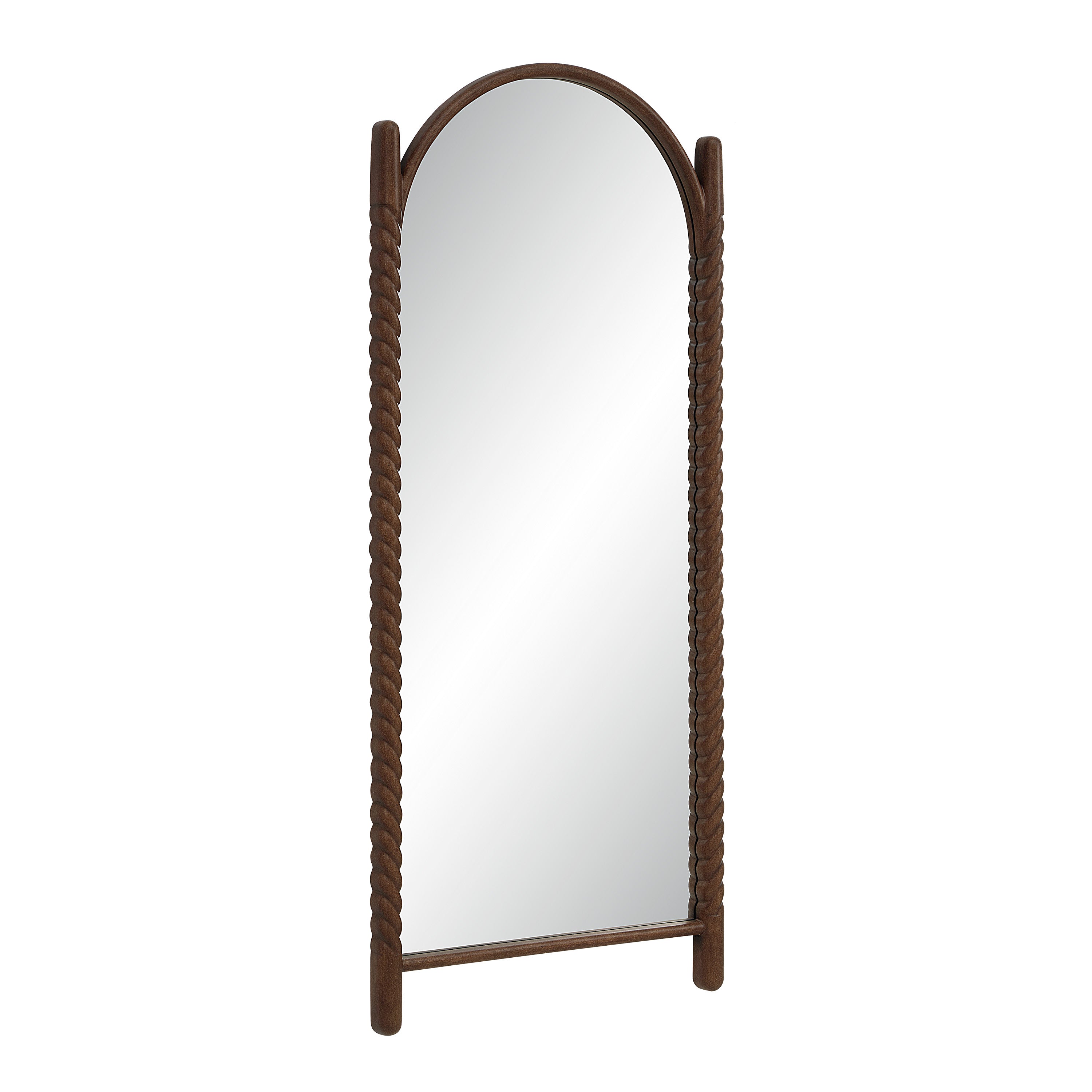 Ignatius wall mirror by Renwil, wood, walnut finish