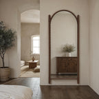 Ignatius wall mirror by Renwil, wood, walnut finish