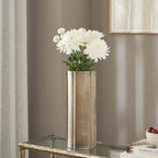 Interlude vase by Renwil, cast aluminum, antique brass finish