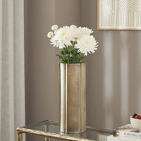 Interlude vase by Renwil, cast aluminum, antique brass finish