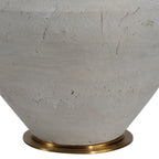 Iulia table lamp by Renwil, ceramic base, antique beige finish
