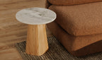 Evelyn Accent Table Ashen Grey Matrix Marble 2