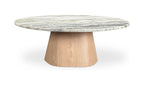 Green Onyx Marble Evelyn Coffee Table Green Onyx Marble front