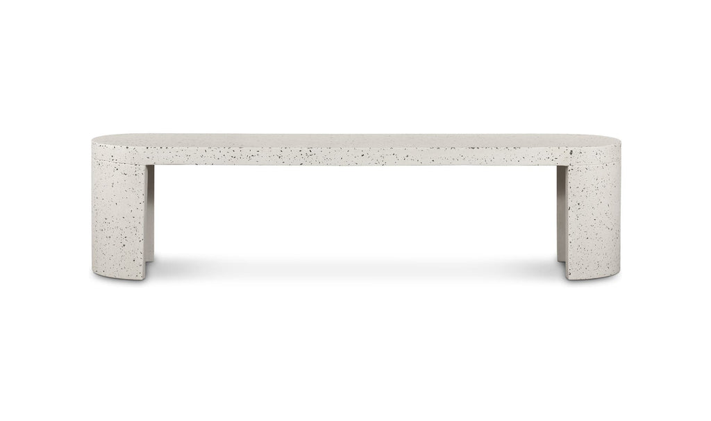Terrazzo Outdoor Lyon Bench Light Grey