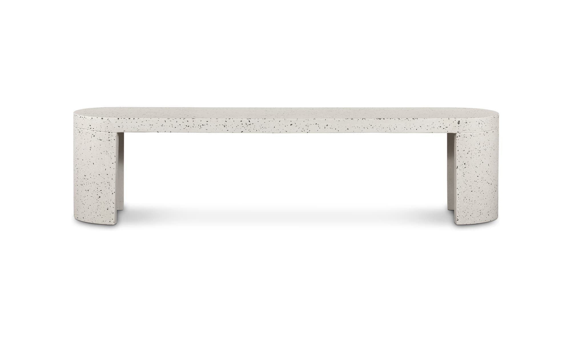 Terrazzo Outdoor Lyon Bench Light Grey