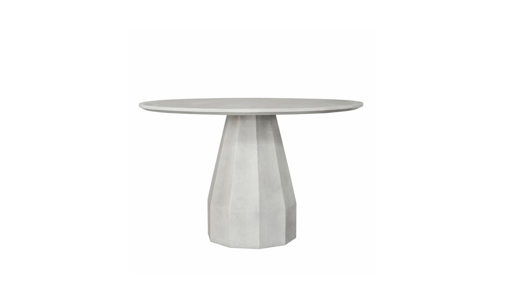 Concrete Outdoor Templo Dining Table White