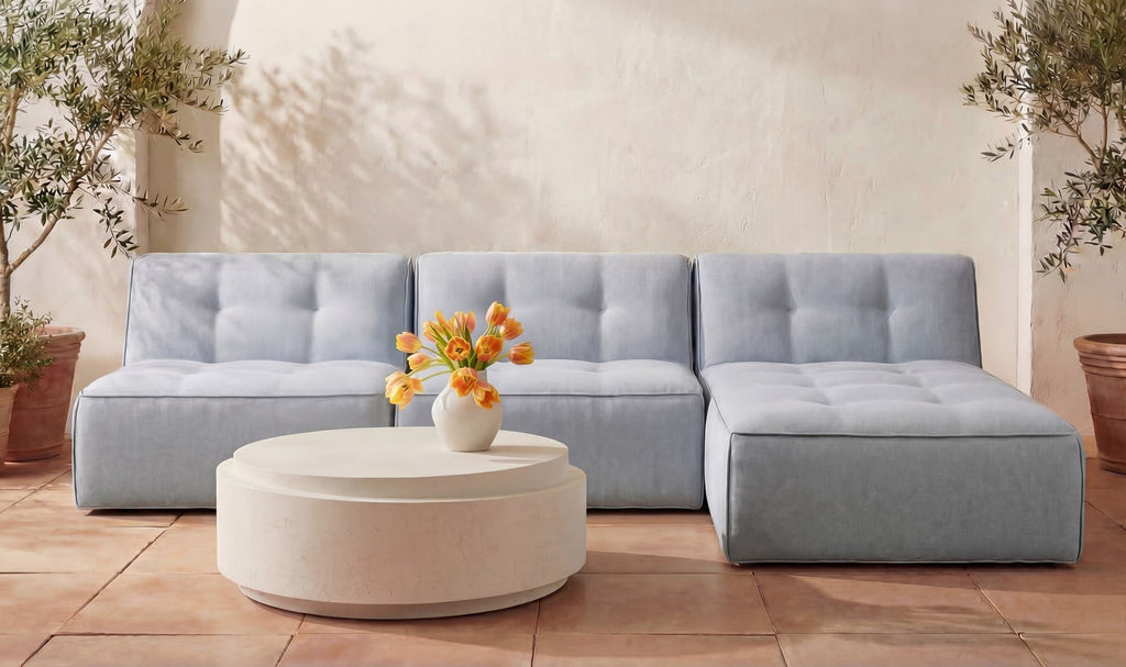 Cosmo Outdoor Coffee Table Off White view 2