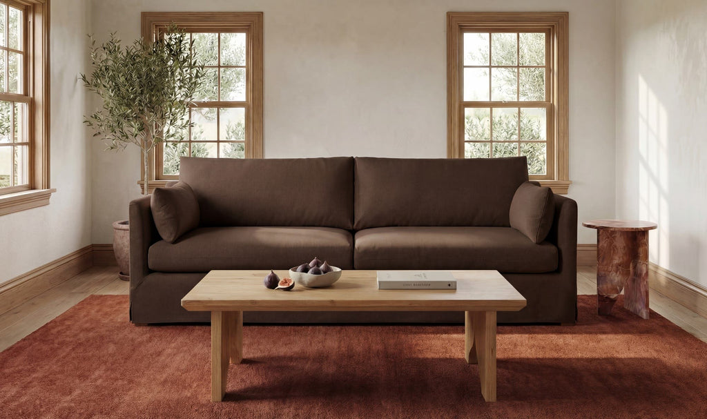 Shea Sofa Dark Brown view 2