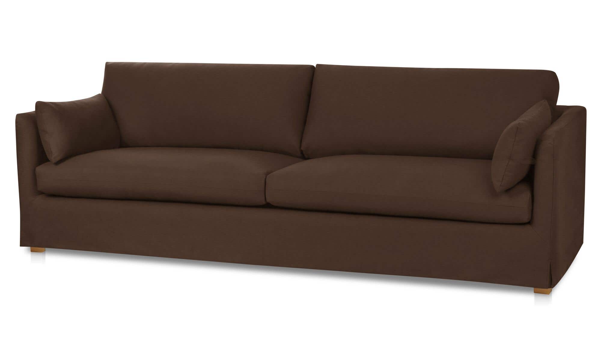 Shea Sofa Dark Brown view 3