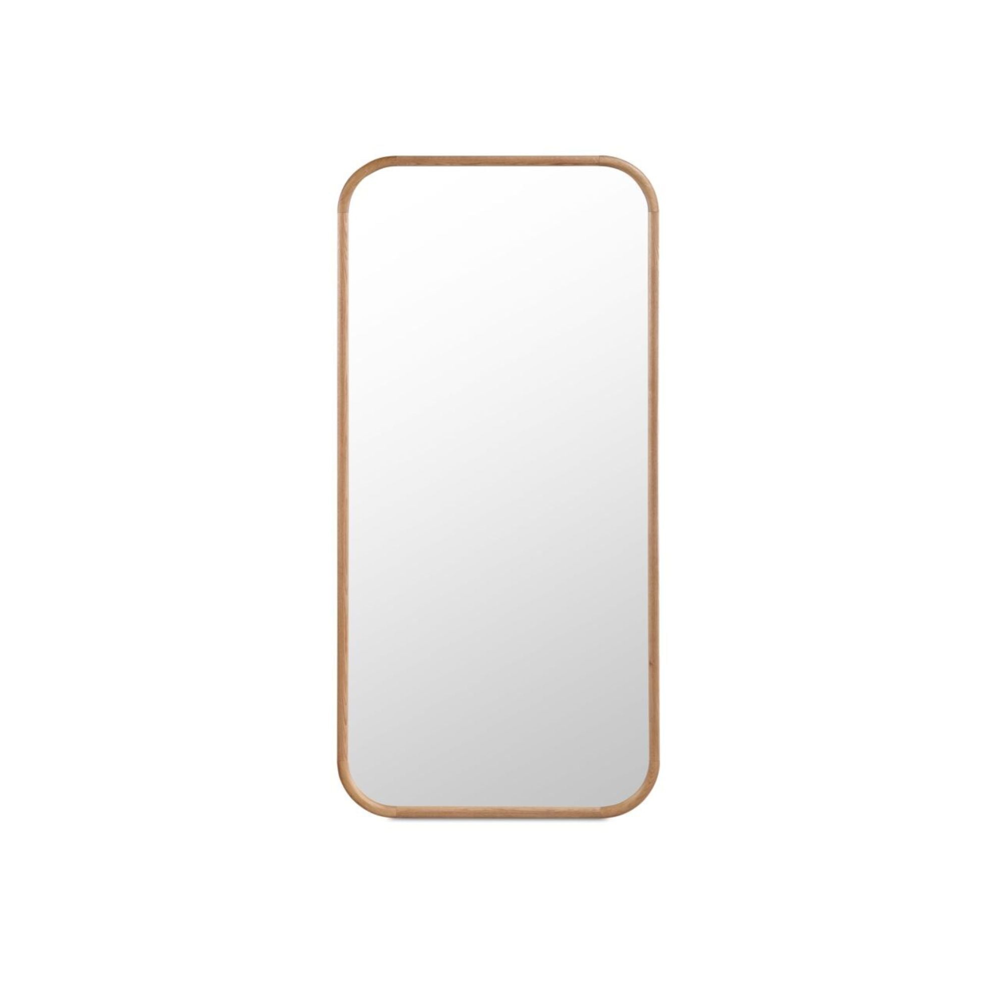 Kai floor mirror by Moe's Home Collection, solid oak, natural oiled finish