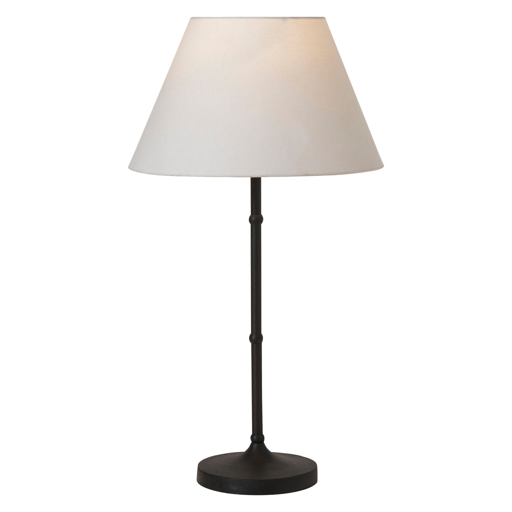 Kalista table lamp by Renwil, cast aluminum, matte black finish