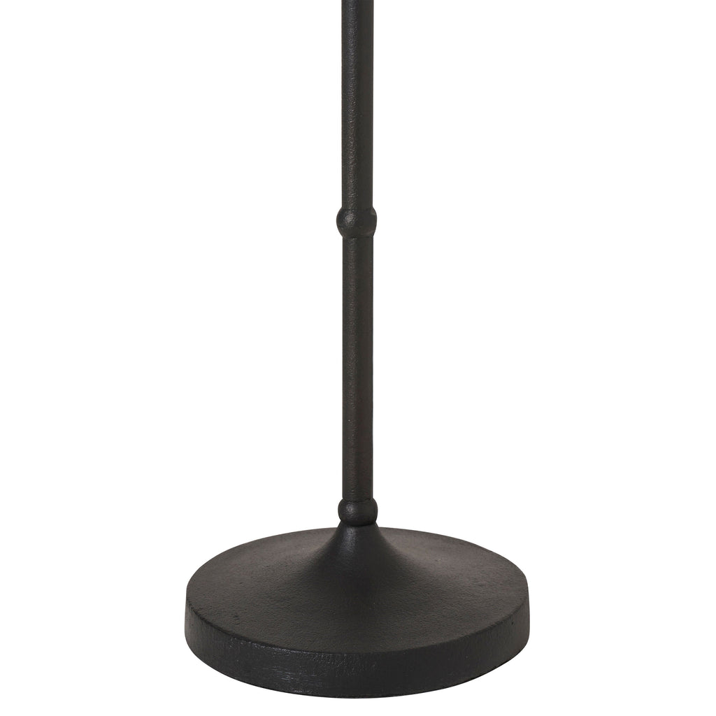 Kalista table lamp by Renwil, cast aluminum, matte black finish