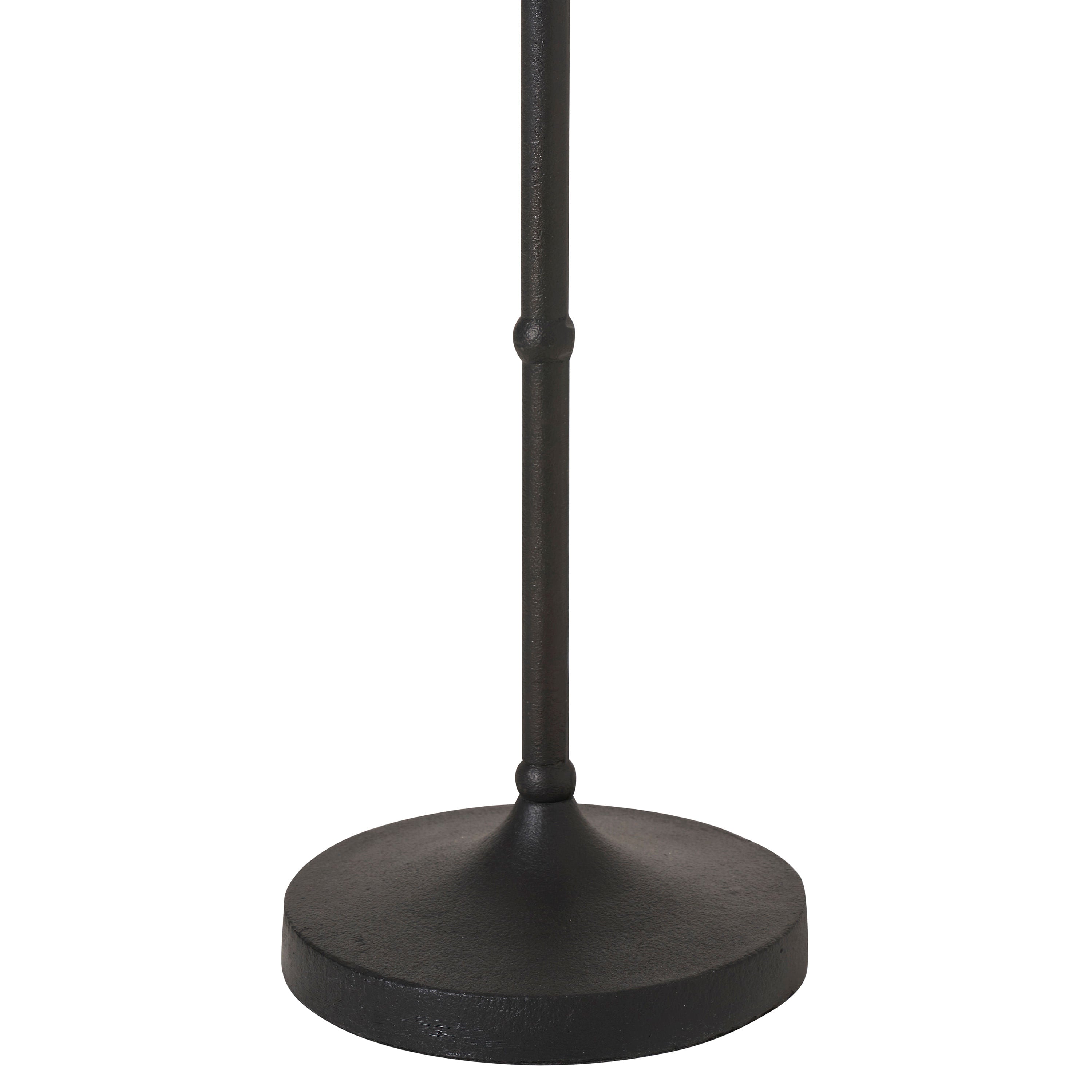 Kalista table lamp by Renwil, cast aluminum, matte black finish