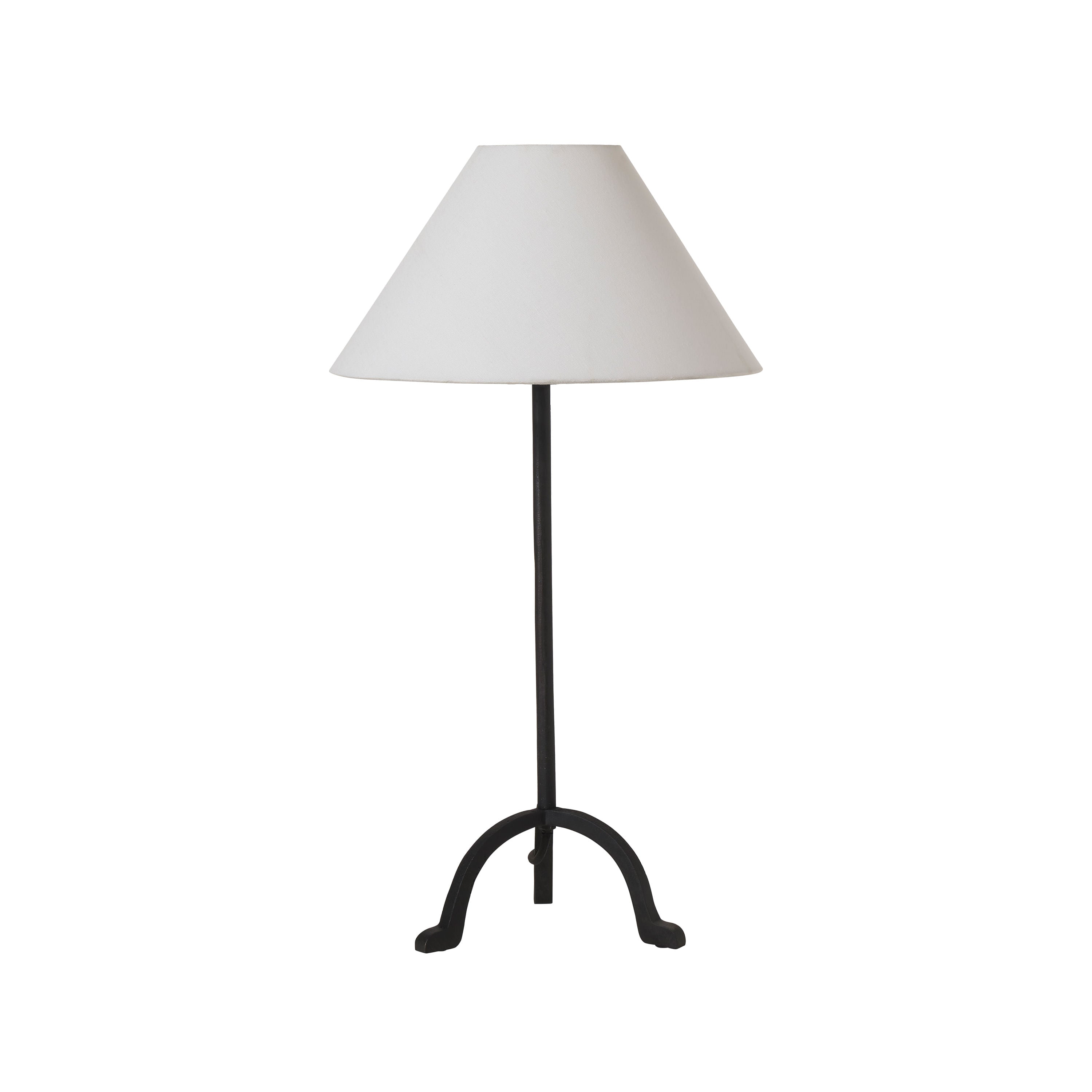 Kitts table lamp by Renwil, cast aluminum, matte black finish