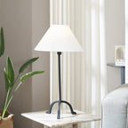 Kitts table lamp by Renwil, cast aluminum, matte black finish