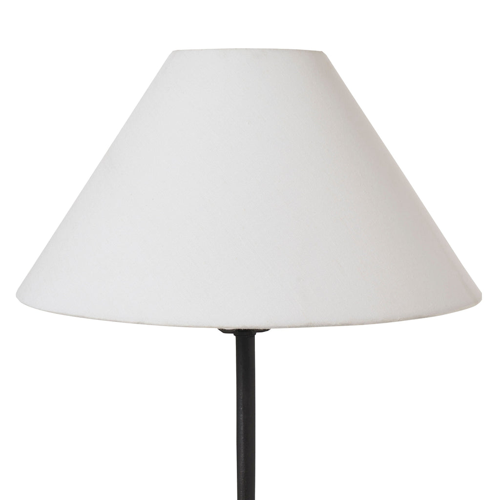 Kitts table lamp by Renwil, cast aluminum, matte black finish
