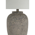 Klay table lamp by Renwil, resin base, natural brown finish