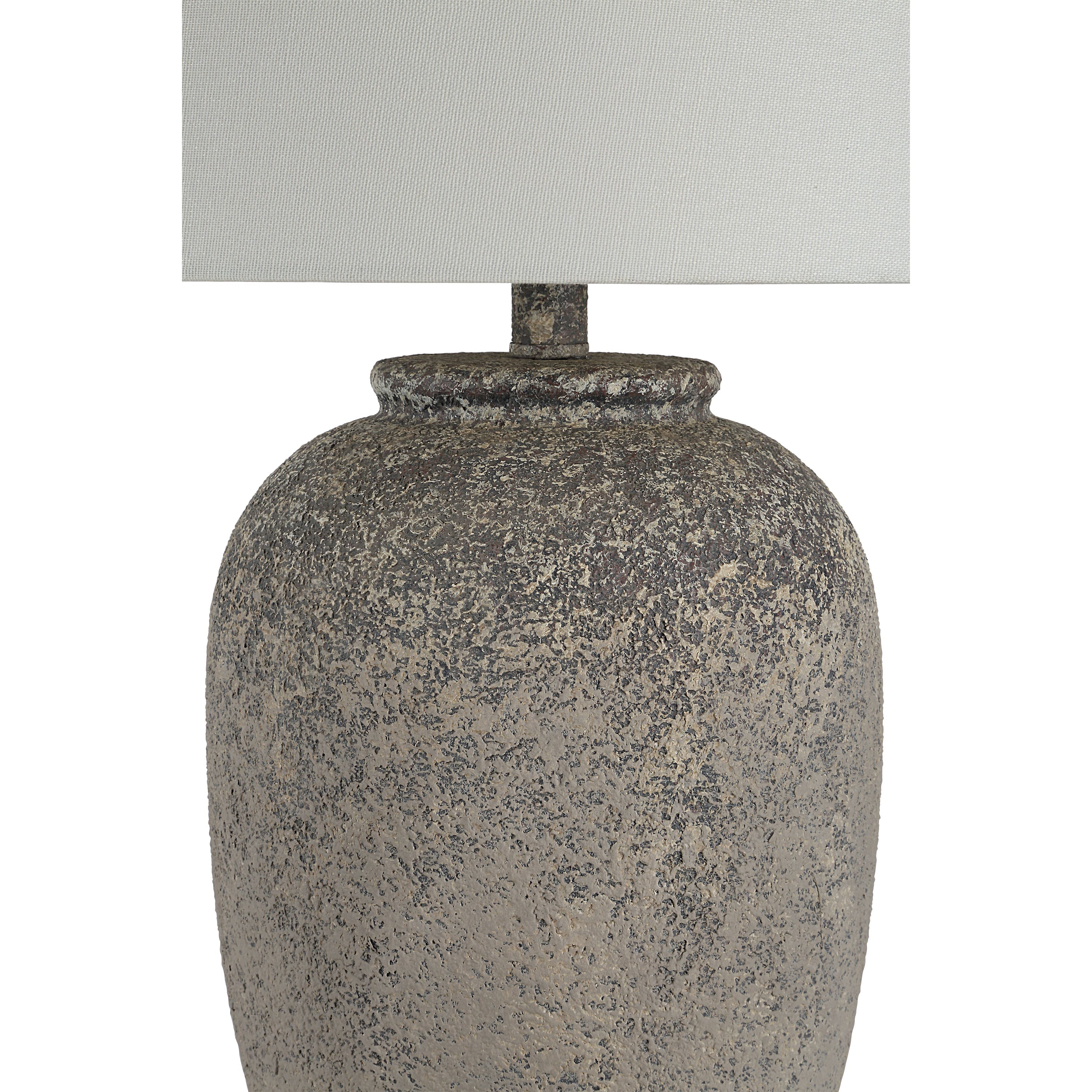 Klay table lamp by Renwil, resin base, natural brown finish