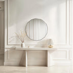 Knox wall mirror by Renwil, iron, antique nickel finish