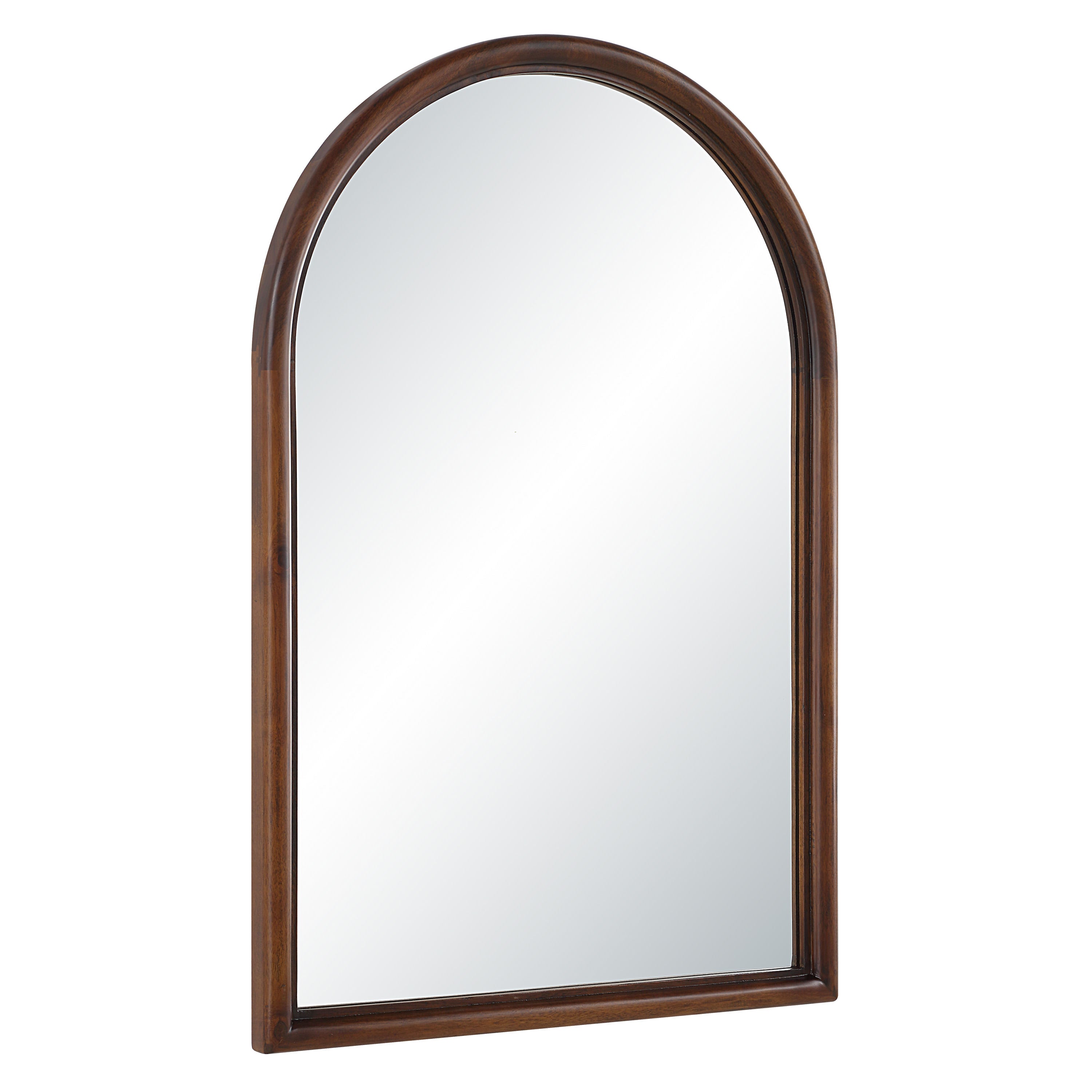 Lanai wall mirror by Renwil, mimosaceae wood, walnut finish