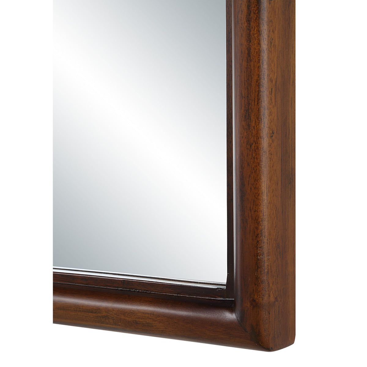 Lanai wall mirror by Renwil, mimosaceae wood, walnut finish