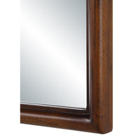 Lanai wall mirror by Renwil, mimosaceae wood, walnut finish