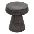 Lavinia accent table by Renwil, glass, matte black finish