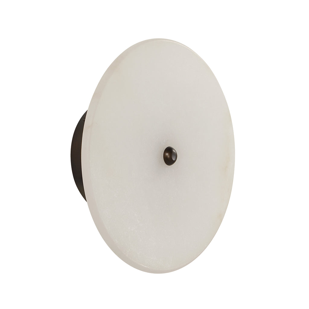 Lorenzo wall sconce by Renwil, alabaster, natural finish