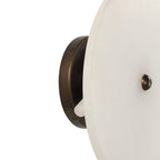 Lorenzo wall sconce by Renwil, alabaster, natural finish