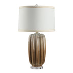 Lumeo table lamp by Renwil, glass base, gold finish