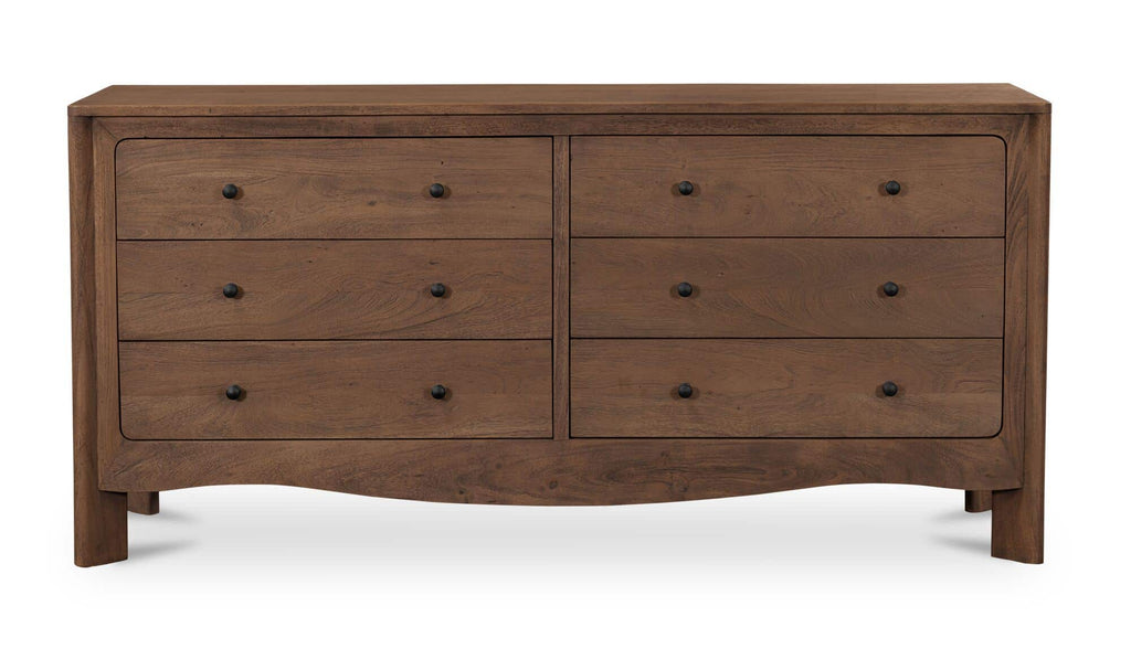 Mabel 6 Drawer Dresser Dark Brown