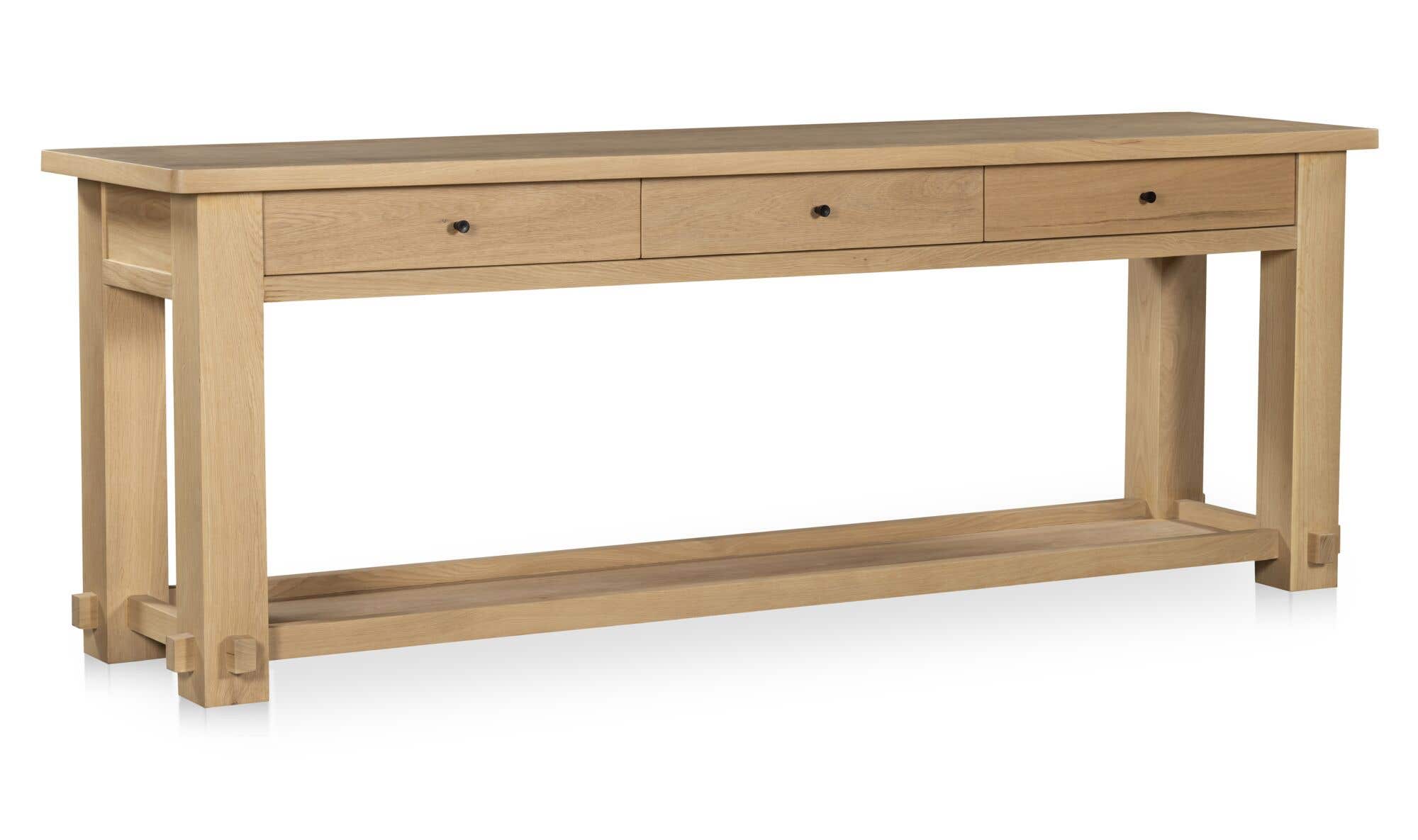 Natural Wood Morey Console Table