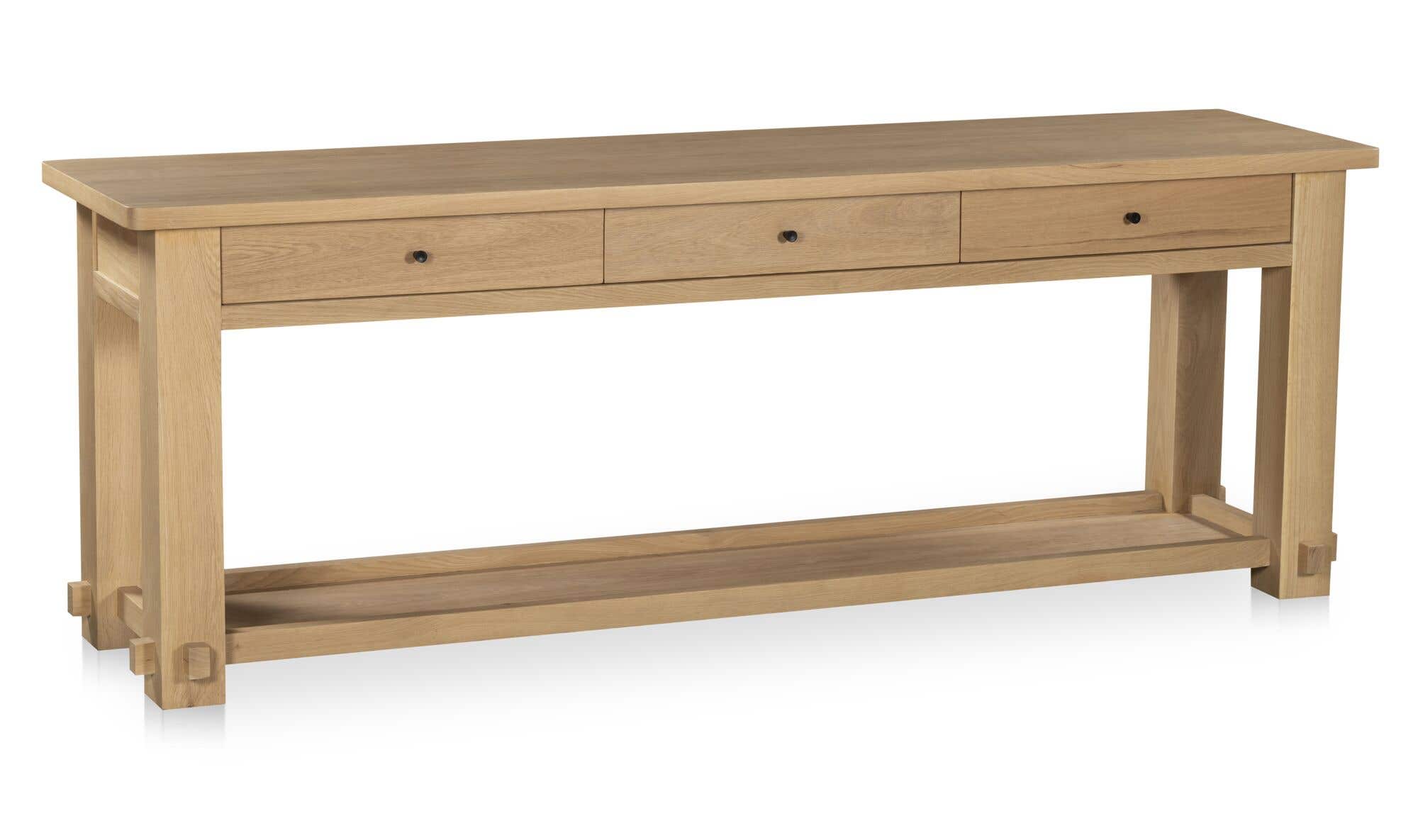 Natural Wood Morey Console Table