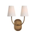 Maddie wall sconce by Renwil, forged iron, antique brass finish
