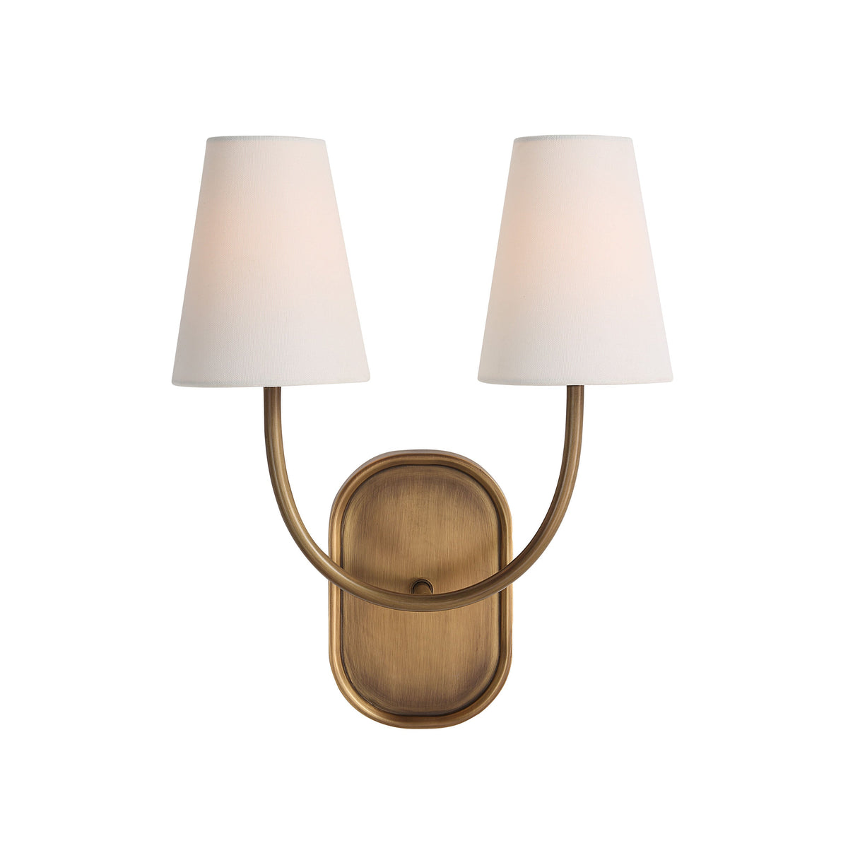 Maddie wall sconce by Renwil, forged iron, antique brass finish