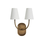 Maddie wall sconce by Renwil, forged iron, antique brass finish