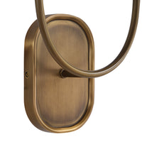 Maddie wall sconce by Renwil, forged iron, antique brass finish