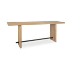 Madison console table by Moe's Home Collection, natural solid wood, plinth base