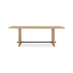 Madison console table by Moe's Home Collection, natural solid wood, plinth base