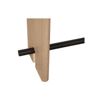 Madison console table by Moe's Home Collection, natural solid wood, plinth base