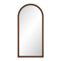 Madiwell wall mirror by Renwil, rope detail, walnut finish