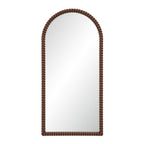 Madiwell wall mirror by Renwil, rope detail, walnut finish