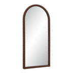 Madiwell wall mirror by Renwil, rope detail, walnut finish