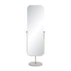 Mandra floor mirror by Renwil, iron, polished nickel finish
