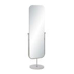 Mandra floor mirror by Renwil, iron, polished nickel finish