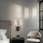 Megara wall sconce by Renwil, forged iron, antique bronze finish