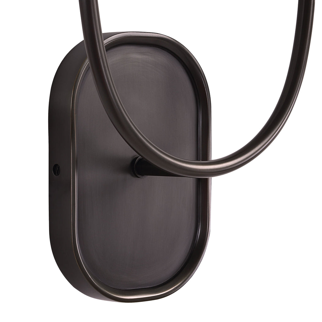 Megara wall sconce by Renwil, forged iron, antique bronze finish