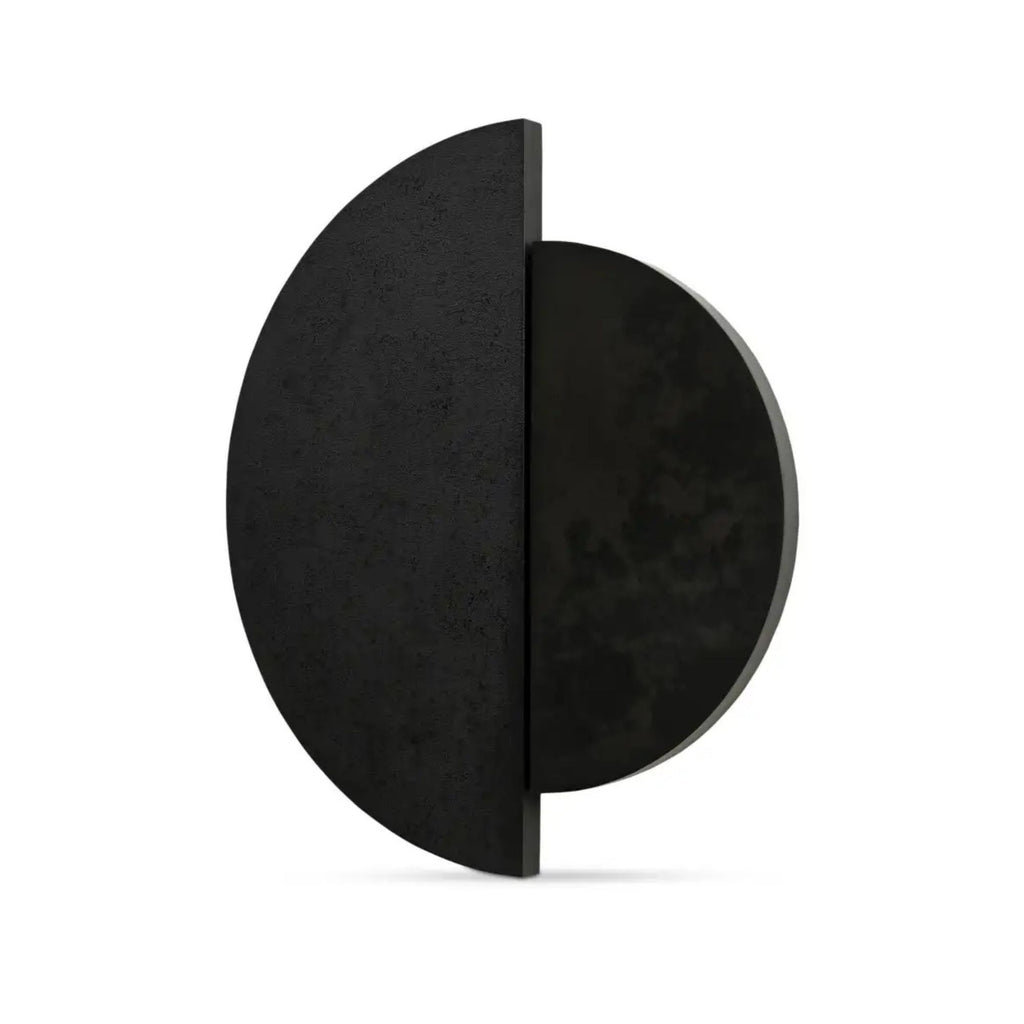 Meridian wall decor by Moe's Home Collection, iron, matte black geometric relief
