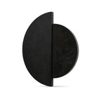 Meridian wall decor by Moe's Home Collection, iron, matte black geometric relief
